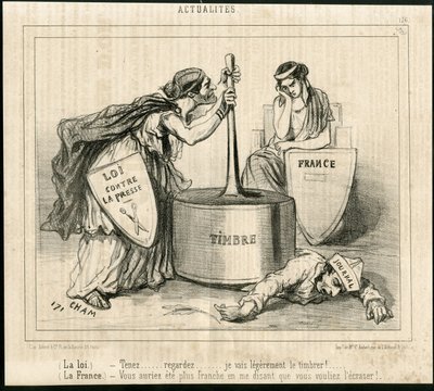 Illustration de Cham (1819-1879) dans Le Charivari - Amédée de Noé