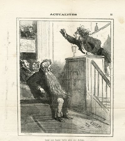Illustration de Cham (1819-1879) dans Le Charivari - Amédée de Noé