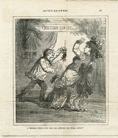 Illustration de Cham dans Le Charivari - Amédée de Noé
