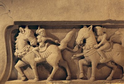 Relief de joueurs de polo, style My Son - Cham School