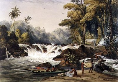 Cataracte de Noël sur la rivière Berbice, de 