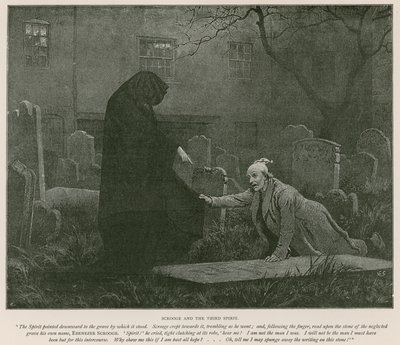 Illustration pour Un chant de Noël par Charles Dickens - Charles (after) Green