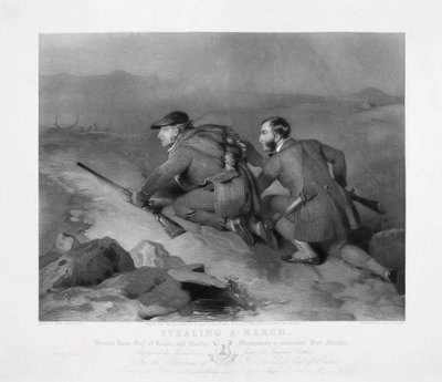 Voler une marche, gravé par Edward Burton - Charles (after) Landseer