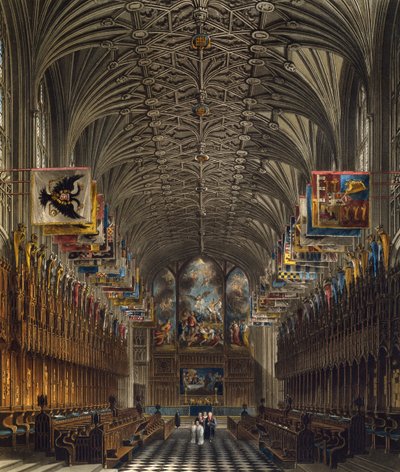 Chœur de la chapelle Saint-Georges au château de Windsor - Charles (after) Wild