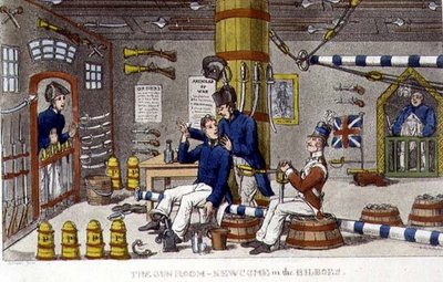 La salle des canons, Newcome dans les fers, planche de 