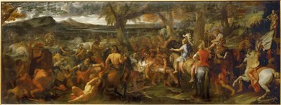 Alexandre et Porus - Alexandre le Grand et Porus, roi des Indes ... - Charles (studio of ) Le Brun