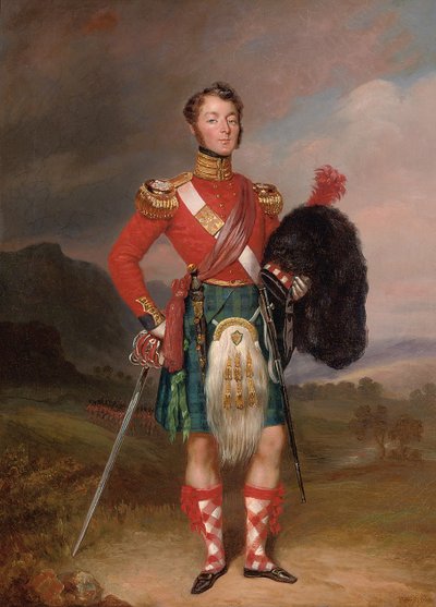 Portrait du capitaine Robert Williamson Ramsay - Charles Achille DHardiviller