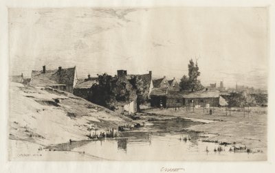 Vieilles maisons près de Bruges, 1884-1888 - Charles Adams Platt