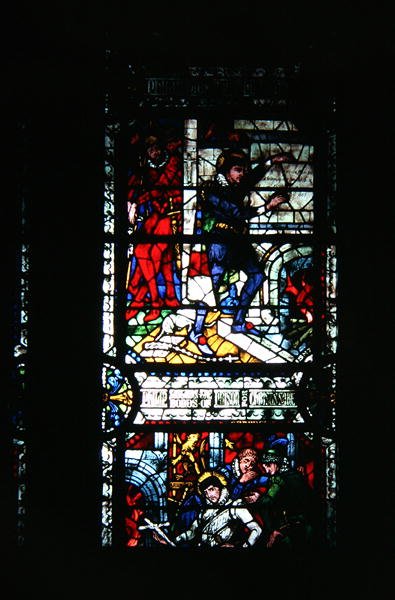 Vitrail montrant Saint Philip Howard - Charles Alban Buckler