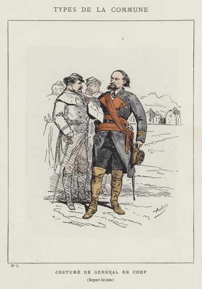 Costume de Général en Chef, Bergeret lui-même - Charles Albert d Arnoux Bertall