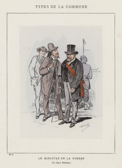 Le Ministre de la Guerre, Le citoyen Delescluze - Charles Albert d Arnoux Bertall