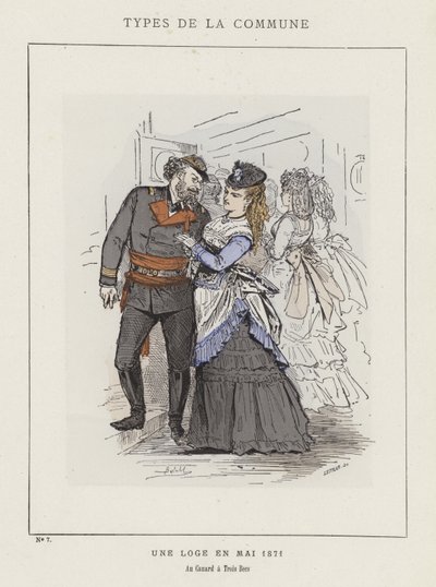 Une Loge en Mai 1871, Au Canard à Trois Becs - Charles Albert d Arnoux Bertall