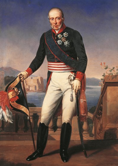 Portrait de François Ier des Deux-Siciles, par Charles-Alexandre Debacq - Charles Alexandre Debacq