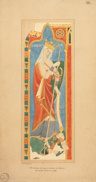 Les Vertus Largesce et Debonerete (Largesce) 1819 - Charles Alfred Stothard