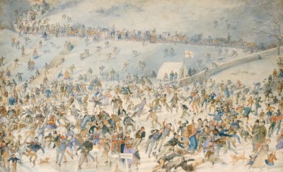Figures patinant sur glace, 1876 - Charles Altamont Doyle