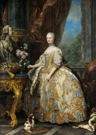 Français : Marie Leszczinska, reine de France (1703-1768) Marie Leszczyńska - Charles André van Loo