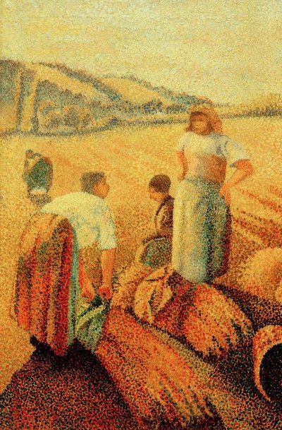 Aux champs - Charles Angrand