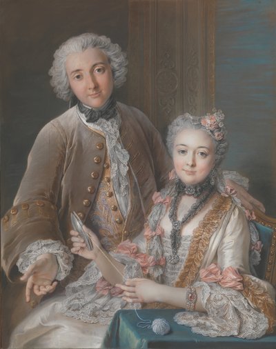 François de Jullienne 1722-1754 et sa femme Marie Élisabeth de Séré de Rieux, 1724-1795, 1743 - Charles Antoine Coypel