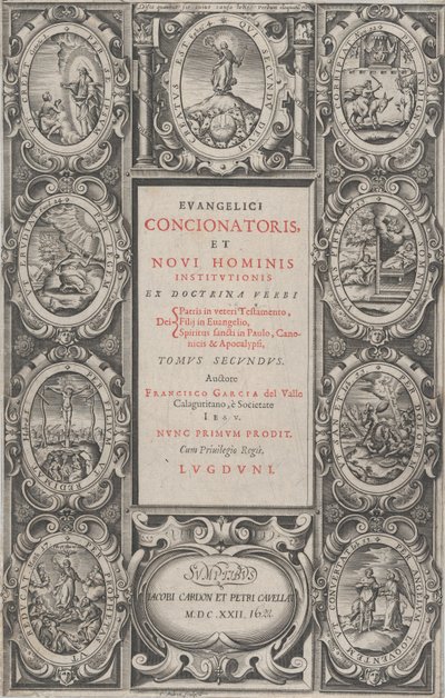 Frontispice pour Evangelicus Concionatoris, et Novi Hominis Institutionis (1622) - Charles Audran