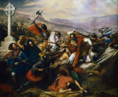 Bataille de Poitiers, France, 732 - Charles Auguste Guillaume Steuben