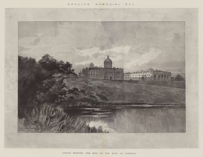Château Howard, la résidence du comte de Carlisle - Charles Auguste Loye