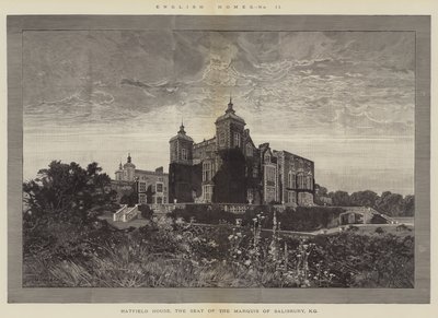 Maisons anglaises, Hatfield House, le siège du marquis de Salisbury, KG - Charles Auguste Loye