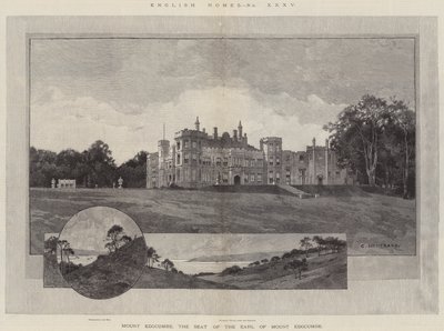 Maisons anglaises, Mount Edgcumbe, le siège du comte de Mount Edgcumbe - Charles Auguste Loye