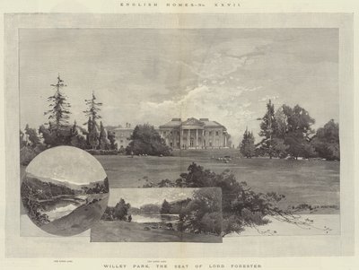 Maisons anglaises, Willey Park, le siège de Lord Forester - Charles Auguste Loye