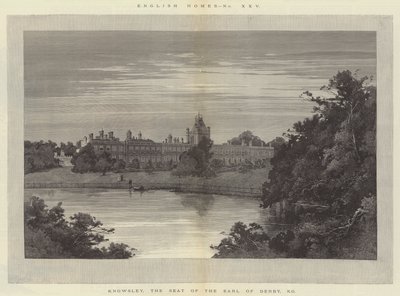 Knowsley, le siège du comte de Derby, KG - Charles Auguste Loye