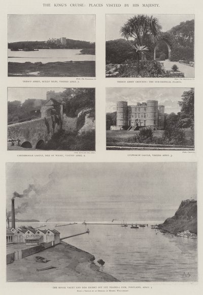 La croisière du roi, lieux visités par Sa Majesté - Charles Auguste Loye