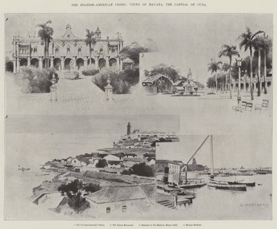 La Crise Hispano-Américaine, Vues de La Havane, la Capitale de Cuba - Charles Auguste Loye