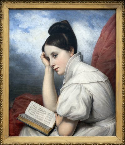 La Lectrice - Charles Auguste Steuben