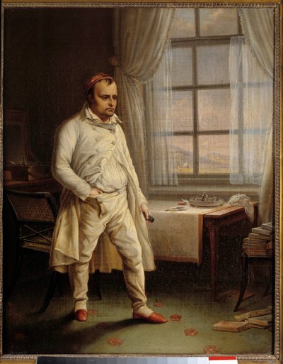 Portrait de Napoléon Ier à Sainte-Hélène dictant ses mémoires - Charles Auguste Steuben