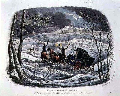 Un signal de détresse, ou le visiteur de Noël, gravé par R.G. Reeve, pub. par Thomas McLean - Charles B. (after) Newhouse