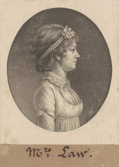 Elizabeth Parke Custis Law - Charles B. J. Févret de Saint Mémin