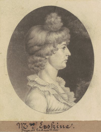 Frances Cadwalader Erskine - Charles B. J. Févret de Saint Mémin