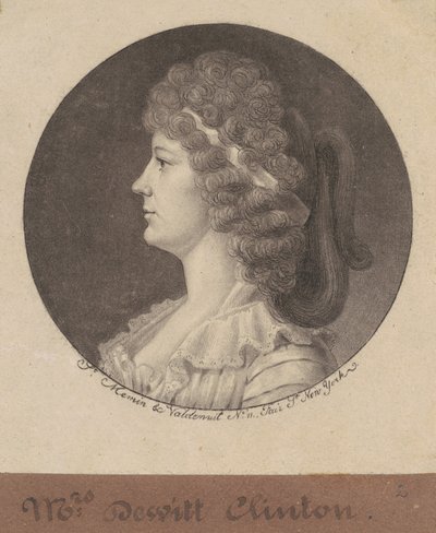 Maria Franklin Clinton - Charles B. J. Févret de Saint Mémin