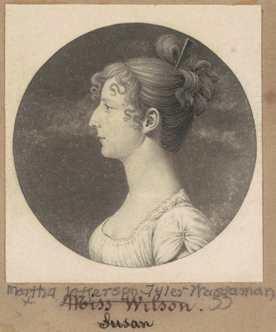 Martha Jefferson Tyler Waggaman - Charles B. J. Févret de Saint Mémin