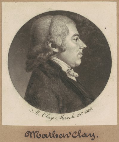 Matthew Clay - Charles B. J. Févret de Saint Mémin