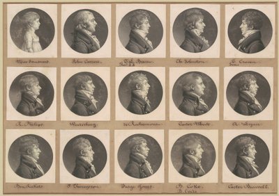 Collection de portraits de Saint-Mémin, Groupe 30 - Charles B. J. Févret de Saint Mémin