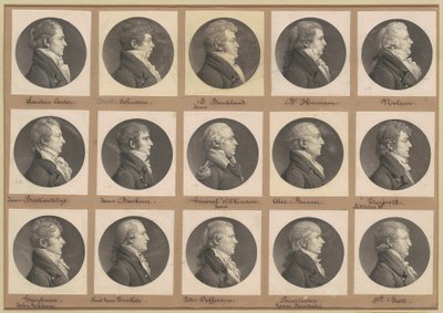 Collection de portraits Saint-Mémin, groupe 39 - Charles B. J. Févret de Saint Mémin