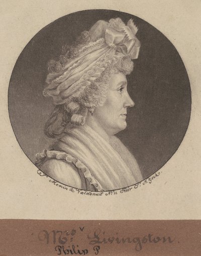 Sarah Johnson Livingston - Charles B. J. Févret de Saint Mémin