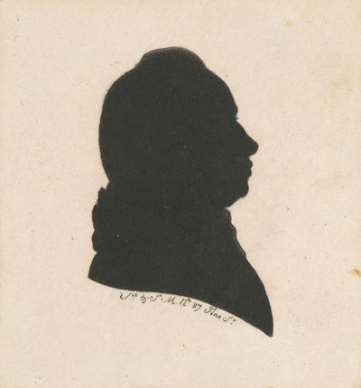 Silhouette masculine non identifiée - Charles B. J. Févret de Saint Mémin