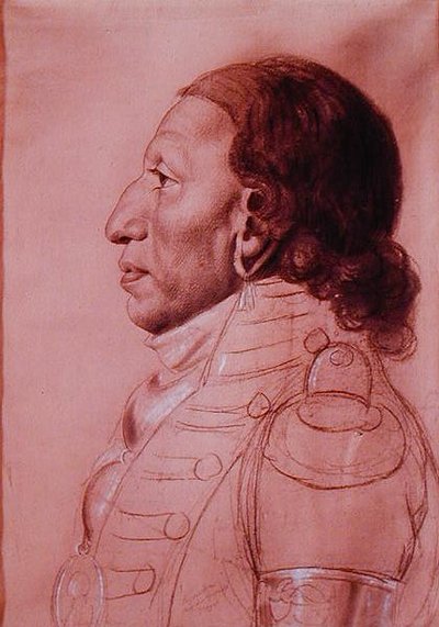 Payouska, chef des Grands Osages - Charles Balthazar Julien Févret de Saint Mémin