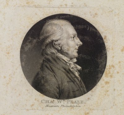 Portrait de Charles W. Peale - Charles Balthazar Julien Févret de Saint Mémin
