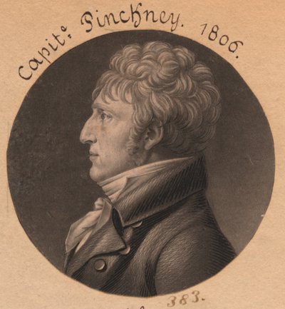Möglicherweise Charles Pinckney oder Dr. George Wilson - Charles Balthazar Julien Févret de Saint-Mémin