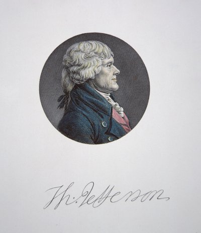Thomas Jefferson (1743-1826) - Charles Balthazar Julien Févret de Saint Mémin