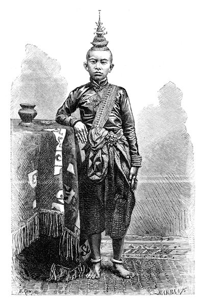Cambojan, fils aîné de Narodom, 1895 - Charles Barbant