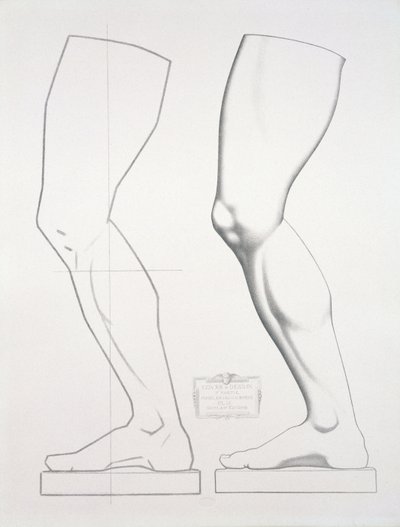 Jambe de Germanicus, pl. 25 de Cours du Dessin Volume I: Modèles d