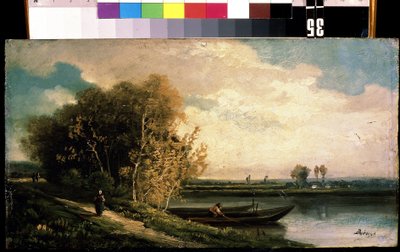 La berge - Charles Barthelemy Durupt